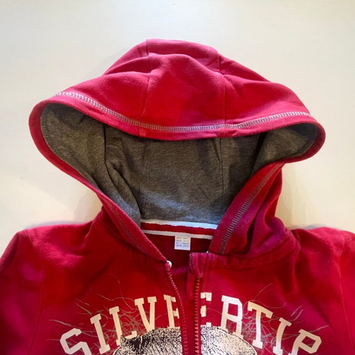 Red hoodie jacket size 8-10, 146-152 cm