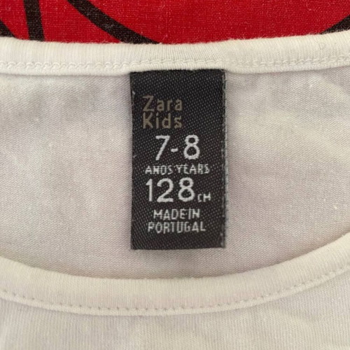 Zara Kids Queen of Hearts children's shirt used, age 7–8