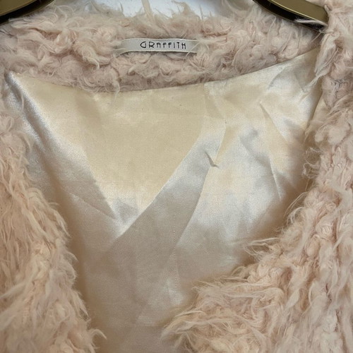 Cardigan used, white, size L with satin lining