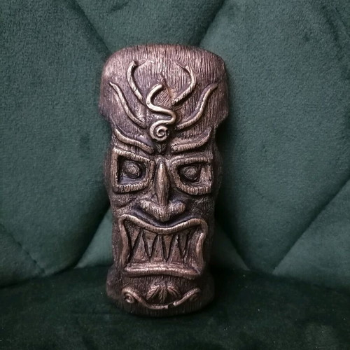 Handmade gypsum magnets and hanging totems painted with acrylics