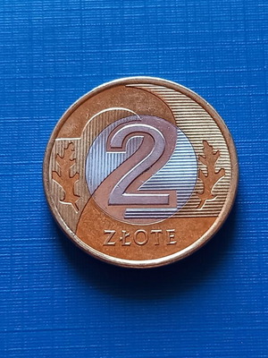 Πολωνία 2 ζλότυ 2025 διμεταλλικόν σαν καινούργιο