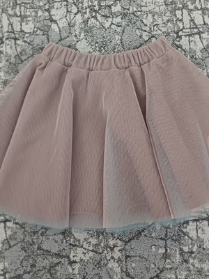 Girls' skirt with lining size 4 years like new beige