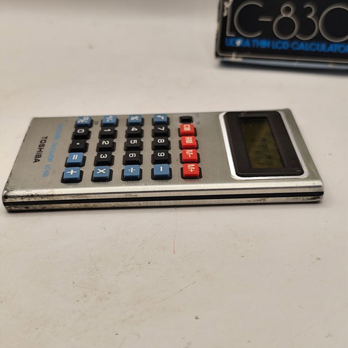 Vintage calculators, 1970s, set of 2