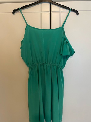Dress green satin used, size small, knee length