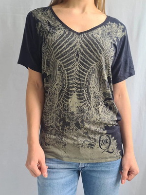 Alexander McQueen women's blouse size S like new, black