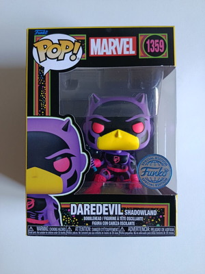 Funko Pop Marvel Daredevil Shadowland Blacklight #1359 Special Edition