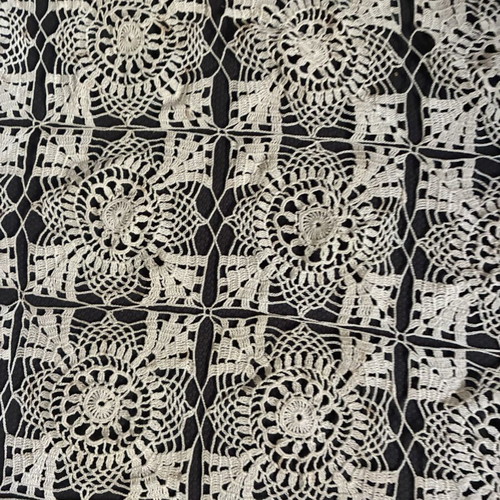 Vintage Handmade Crochet Tablecloth like new, cotton, ecru