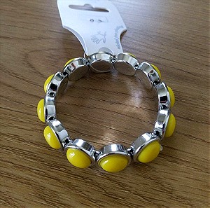 Yellow wristband bracelet