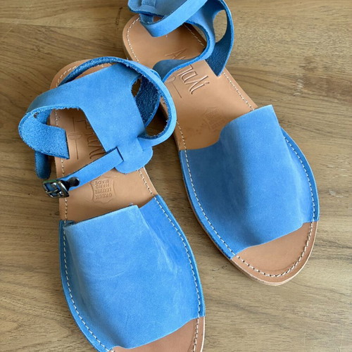 Blue sandals new, size 40