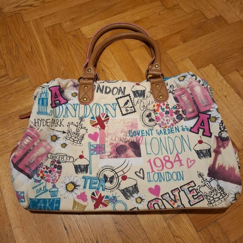 Large multicolor handbag like new