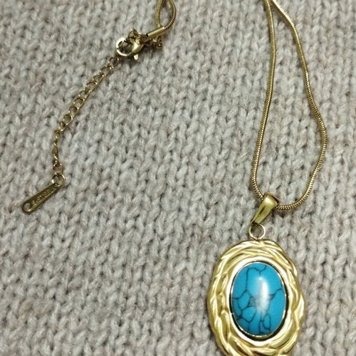 Steel pendant with steel chain new in box