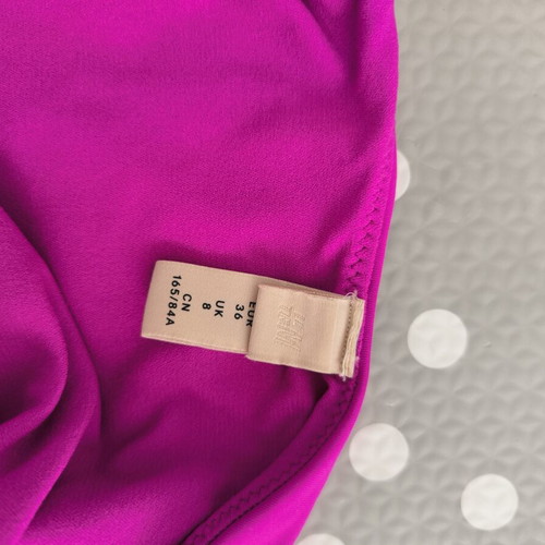 H&M one-piece trikini swimsuit like new, pink and purple, size S