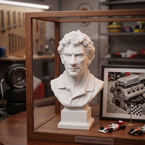 Ayrton Senna bust 3D print new