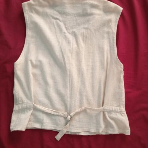 Beige striped vest, summer lightweight, size M