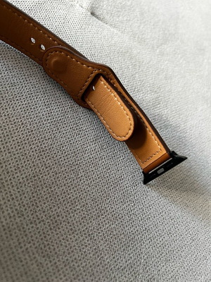 Watch strap brown new, size 44/45