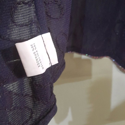 Cinema Elastic Embroidered Top With Sequins Like New One Size