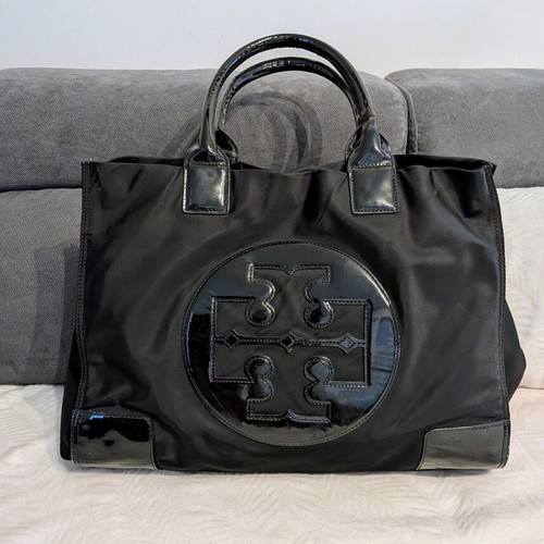 Tory Burch tote bag used, black shoulder