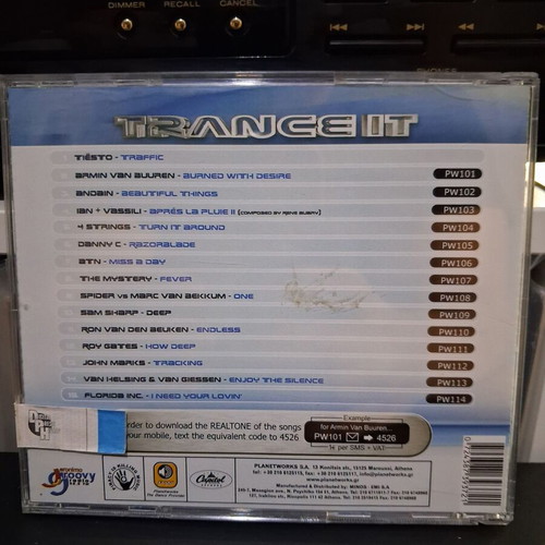Trance It CD compilation like new, electronic