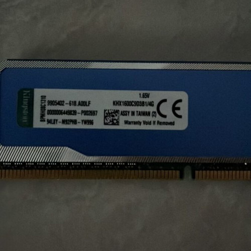 HyperX blu 4GB DDR3 SDRAM 1600MHz new