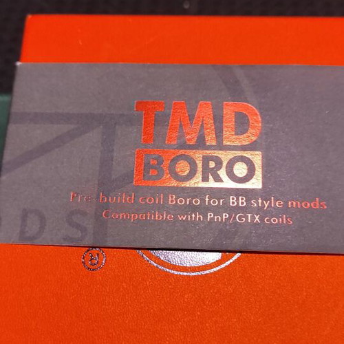 TMD Boro Tank 5ml like new with 5 MTL 0.8 ohm mesh coils