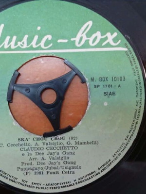 Claudio Cecchetto Ska Chou Chou 7’ record used, Italian disco