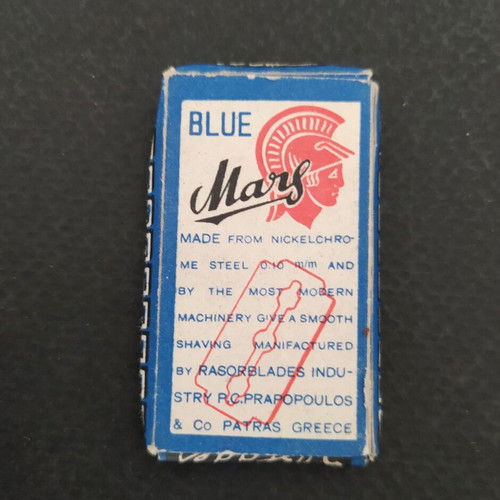 Mars razor blades pack of 5, like new, Greek made