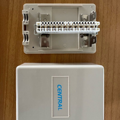 Central wall-mounted gray telephone distributor new