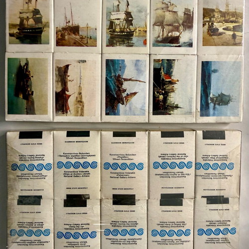 Sea Paintings Collectible Matchboxes Set of 10, like new