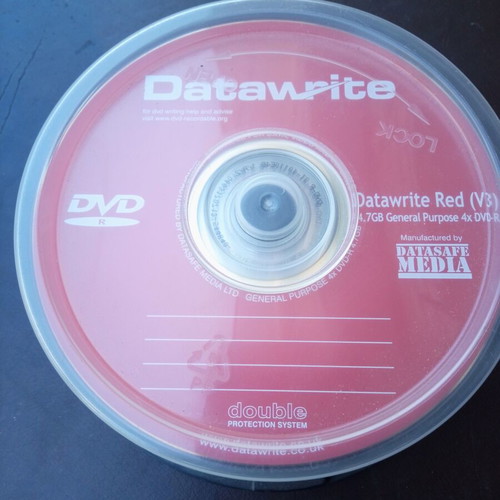 Datawrite Red DVD blank discs 4.7GB, pack of 30
