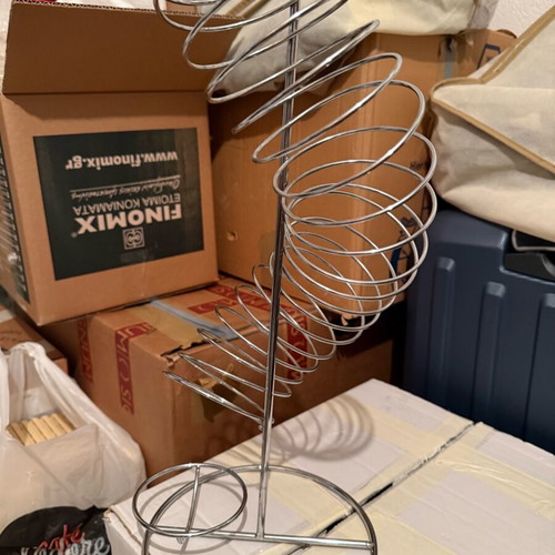 Orange holder stainless steel like new