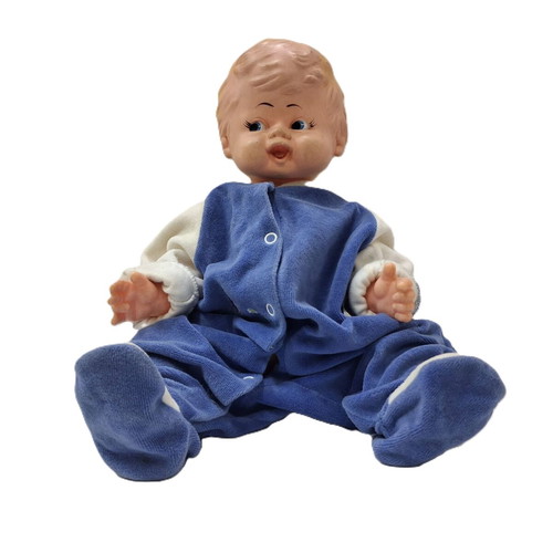 Vintage baby doll 43 cm used, vinyl and rubber