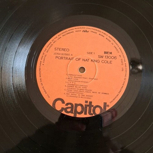 Portrait of Nat King Cole LP used
