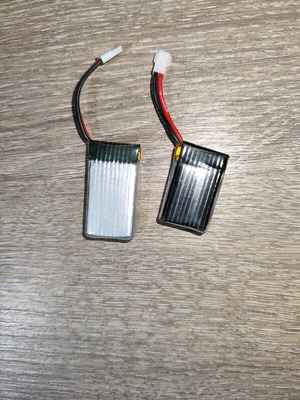 Rechargeable batteries used, set of 2 pieces