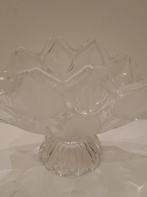 Glass fondue bowl like new
