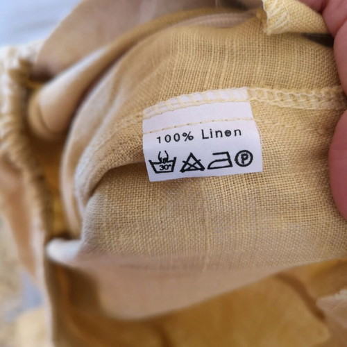 Linen skirt used Queen Fashion beige size 48