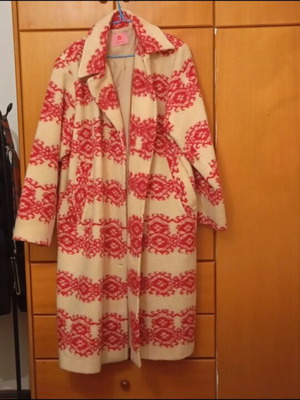 Karavan coat like new, pink, oversized, size S/M