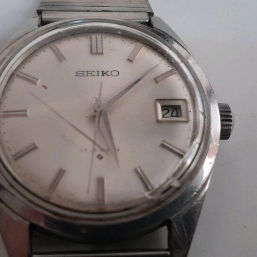 Seiko 17 Rubins wristwatch used manual men's waterproof 1960