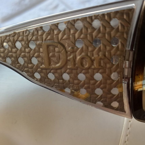 Dior mask sunglasses beige with case