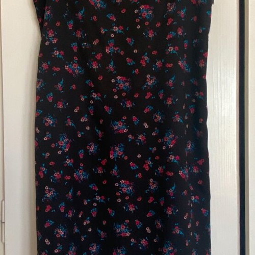 Vans floral dress like new, black with multicolor flowers, size S