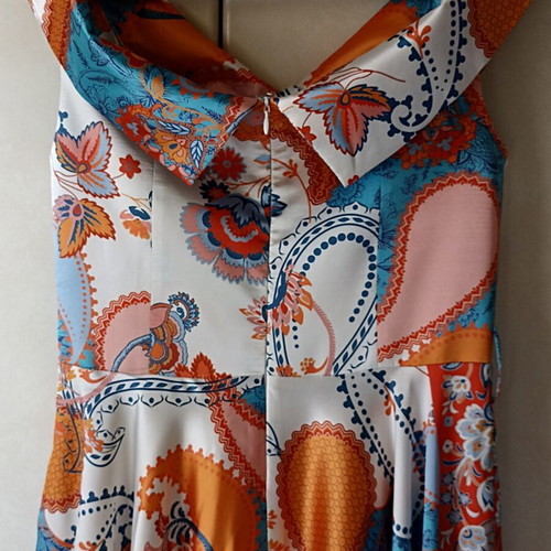 Maxi printed women's dress White 22 like new, size S/M