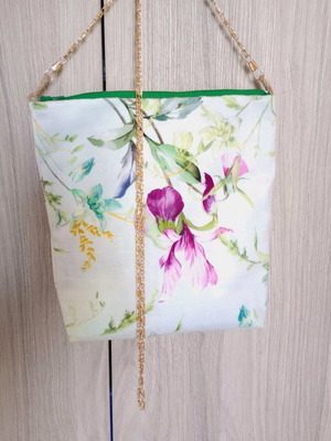 Handmade floral shoulder bag new