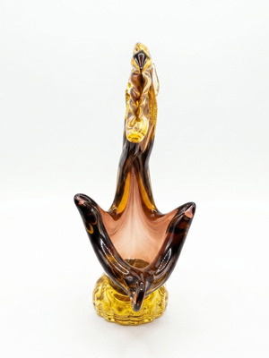 Vintage Mid-Century Murano Sommerso γυάλινο γλυπτό κύκνος, σαν καινούργιο