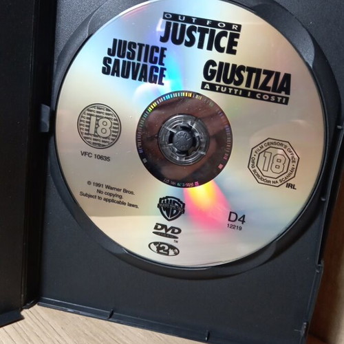 Out for Justice DVD like new with English subtitles