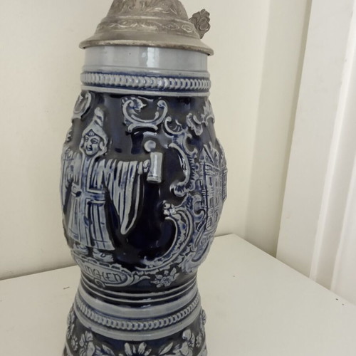 Large German musical stein like new