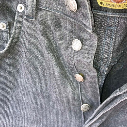 Harley Davidson vintage men's pants in charcoal gray, like new, sizes L and M