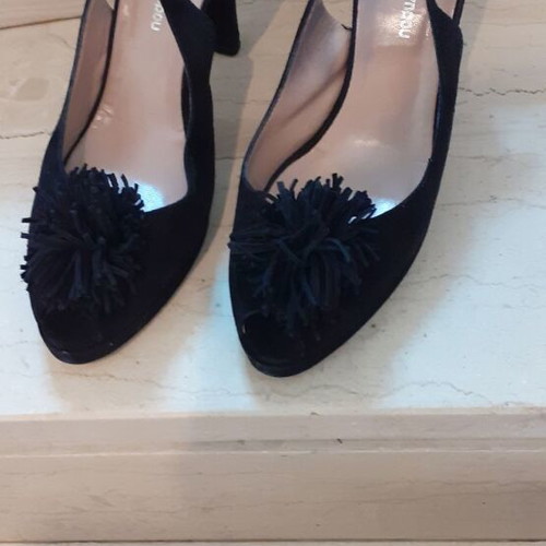 Kalogirou suede sandals used, size 39, black