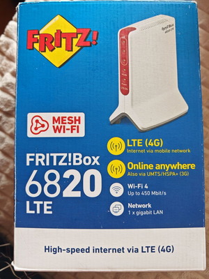 FRITZ!Box 6820 LTE 4G LTE ρουτερ νέο, ξεκλείδωτο για όλους τους παρόχους