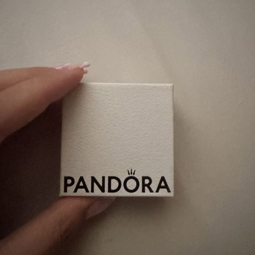 Pandora signature logo pave gold-plated hoop earrings with zirconia