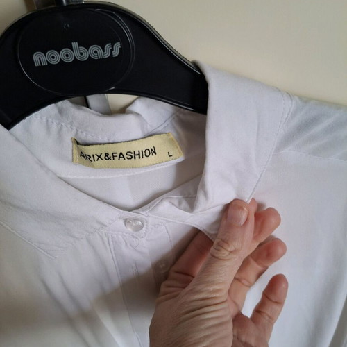 Women's white shirt size large cotton new