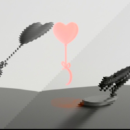 Διακοσμητική φιγούρα γάτας με καρδιά καινούργια